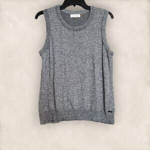 Calvin Klein Y2K Grey Sweater Vest X-Large